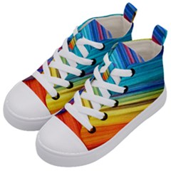 Rainbow Kid s Mid-top Canvas Sneakers by NSGLOBALDESIGNS2
