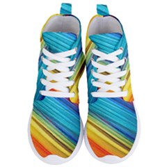 Rainbow Women s Lightweight High Top Sneakers by NSGLOBALDESIGNS2