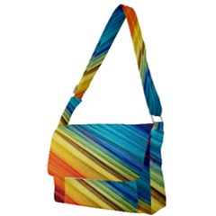 Rainbow Full Print Messenger Bag by NSGLOBALDESIGNS2