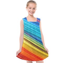 Rainbow Kids  Cross Back Dress by NSGLOBALDESIGNS2