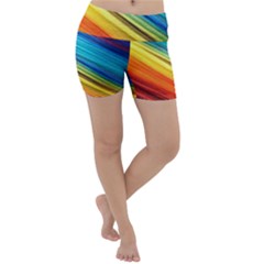 Rainbow Lightweight Velour Yoga Shorts by NSGLOBALDESIGNS2