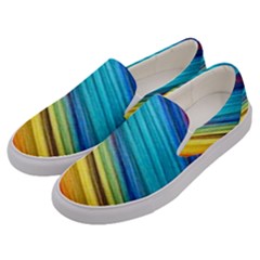 Rainbow Men s Canvas Slip Ons by NSGLOBALDESIGNS2