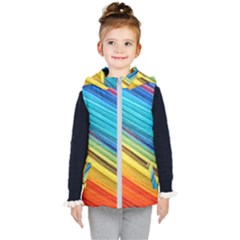 Rainbow Kid s Hooded Puffer Vest by NSGLOBALDESIGNS2