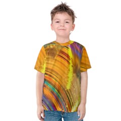 Orange Pink Sketchy Abstract Arch Kids  Cotton Tee