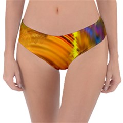 Orange Pink Sketchy Abstract Arch Reversible Classic Bikini Bottoms by bloomingvinedesign