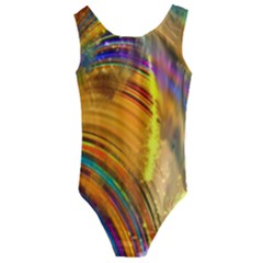 Orange Pink Sketchy Abstract Arch Kids  Cut-out Back One Piece Swimsuit by bloomingvinedesign