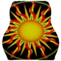 Mandala Sun Graphic Design Car Seat Velour Cushion  View1