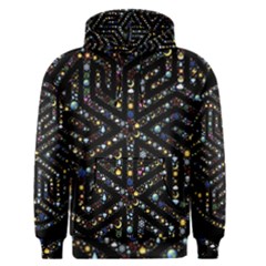 Symbol Wheel Mandala Design Men s Pullover Hoodie by Simbadda