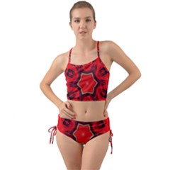 Chakra Art Heart Healing Red Mini Tank Bikini Set