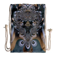 Art Pattern Fractal Art Artwork Design Drawstring Bag (large) by Simbadda