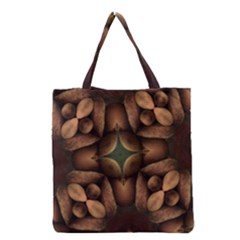 Pattern Moroccan Print Geometric Grocery Tote Bag by Simbadda