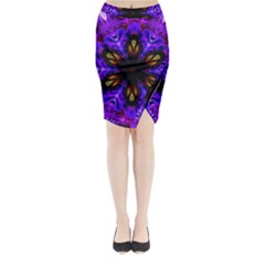 Abstract Art Abstract Background Midi Wrap Pencil Skirt