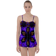 Abstract Art Abstract Background Babydoll Tankini Set