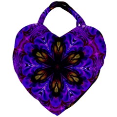 Abstract Art Abstract Background Giant Heart Shaped Tote