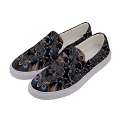 Fractal Art Artwork Design Women s Canvas Slip Ons by Simbadda