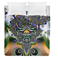 Fractal Art Artwork Design Pattern Duvet Cover Double Side (queen Size) by Simbadda