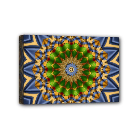 Abstract Antique Art Background Pattern Mini Canvas 6  X 4  (stretched) by Simbadda