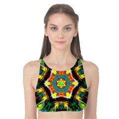 Chakra Art Heart Healing Blue Tank Bikini Top by Simbadda