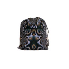 Art Fractal Artwork Design Drawstring Pouch (Small)