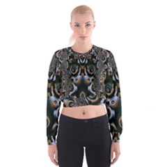 Art Fractal Artwork Design Cropped Sweatshirt