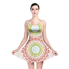 Fractal Kaleidoscope Mandala Reversible Skater Dress