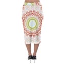 Fractal Kaleidoscope Mandala Midi Pencil Skirt View2