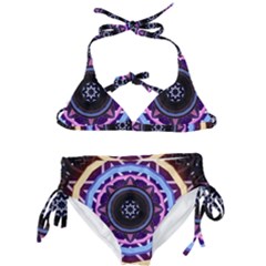 Mandala Art Design Pattern Kids  Classic Bikini Set by Simbadda