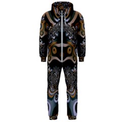 Fractal Art Artwork Design Hooded Jumpsuit (men)  by Simbadda