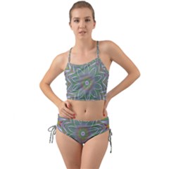 Abstract Art Colorful Texture Mini Tank Bikini Set