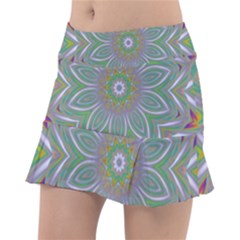 Abstract Art Colorful Texture Tennis Skirt