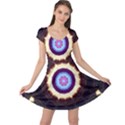 Mandala Art Design Pattern Cap Sleeve Dress View1