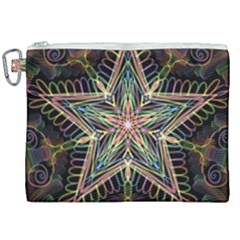 Star Mandala Pattern Design Doodle Canvas Cosmetic Bag (xxl) by Simbadda