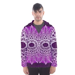 Mandala Mallow Circle Abstract Hooded Windbreaker (men) by Simbadda