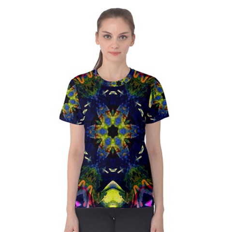 Chakra Art Healing Mandala Women s Cotton Tee by Simbadda