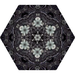 Black And White Fractal Art Artwork Design Mini Folding Umbrellas by Simbadda