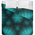 Abstract Pattern Black Green Duvet Cover Double Side (King Size) View1