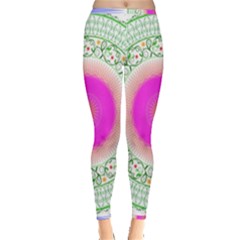 Flower Abstract Floral Inside Out Leggings by Simbadda