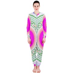 Flower Abstract Floral Onepiece Jumpsuit (ladies)  by Simbadda