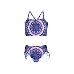 Mandala Art Design Pattern Girls  Tankini Swimsuit by Simbadda