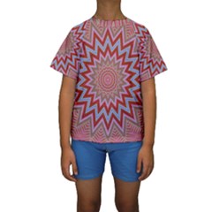 Abstract Art Abstract Background Art Pattern Kids  Short Sleeve Swimwear by Simbadda