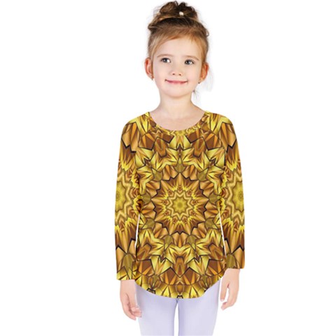 Abstract Antique Art Background Kids  Long Sleeve Tee by Simbadda