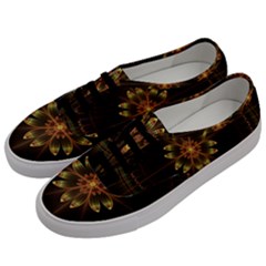 Fractal Floral Mandala Abstract Men s Classic Low Top Sneakers by Simbadda