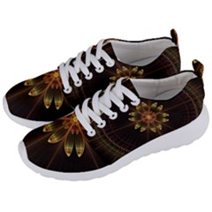 Fractal Floral Mandala Abstract Men s Lightweight Sports Shoes by Simbadda