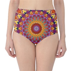 Fractal Kaleidoscope Mandala Classic High-waist Bikini Bottoms by Simbadda
