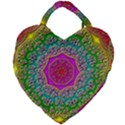 Mandala Tile Background Geometric Giant Heart Shaped Tote View1