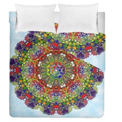 Mandala Pattern Ornaments Structure Duvet Cover Double Side (queen Size) by Simbadda