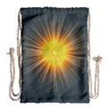 Background Mandala Sun Rays Drawstring Bag (Large) View2