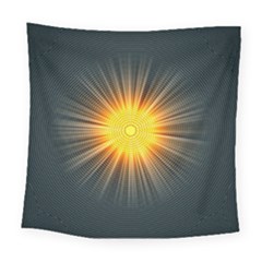 Background Mandala Sun Rays Square Tapestry (large) by Simbadda