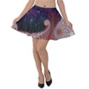 Fractal Art Artwork Design Velvet Skater Skirt View1