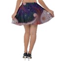 Fractal Art Artwork Design Velvet Skater Skirt View2